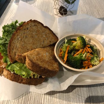 The Granola Jar signature dishes The G.J. Signature Granola BowlAvocado ToastChicken Salad SandwichCinnamon Roll